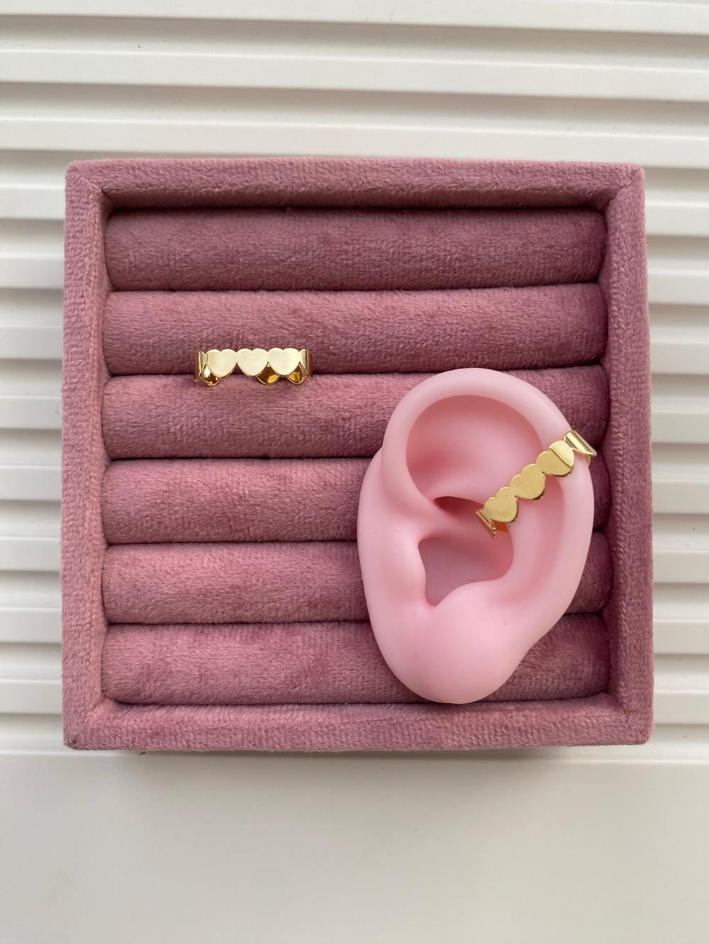 Кафф "Сердечки", 5,5мм