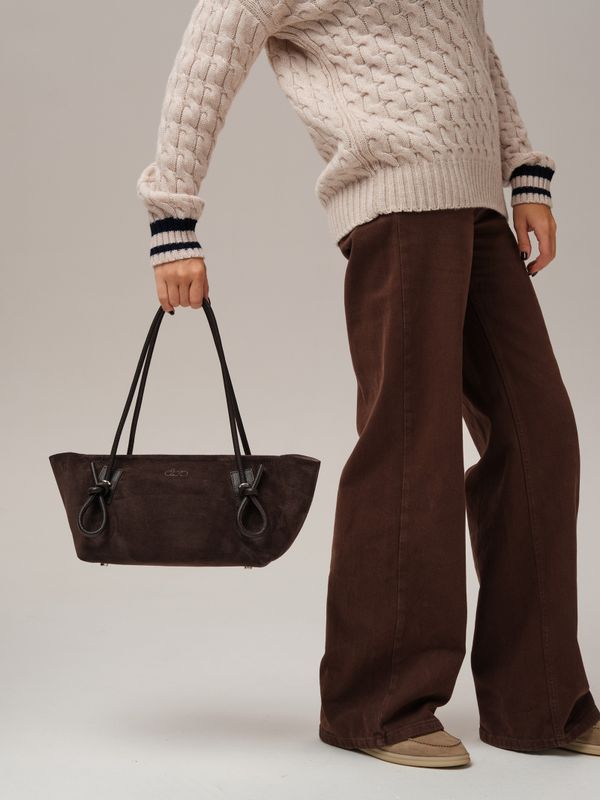 Замшевая сумка DBR 31340 темно-коричневый