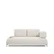 2-местный диван Compo цвета экрю с малым журнальным столиком и бежевым каркасом