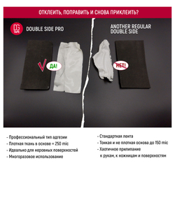 Двухсторонняя тканевая клейкая лента DGTAPE@DoubleSide DS - 50мм/46м