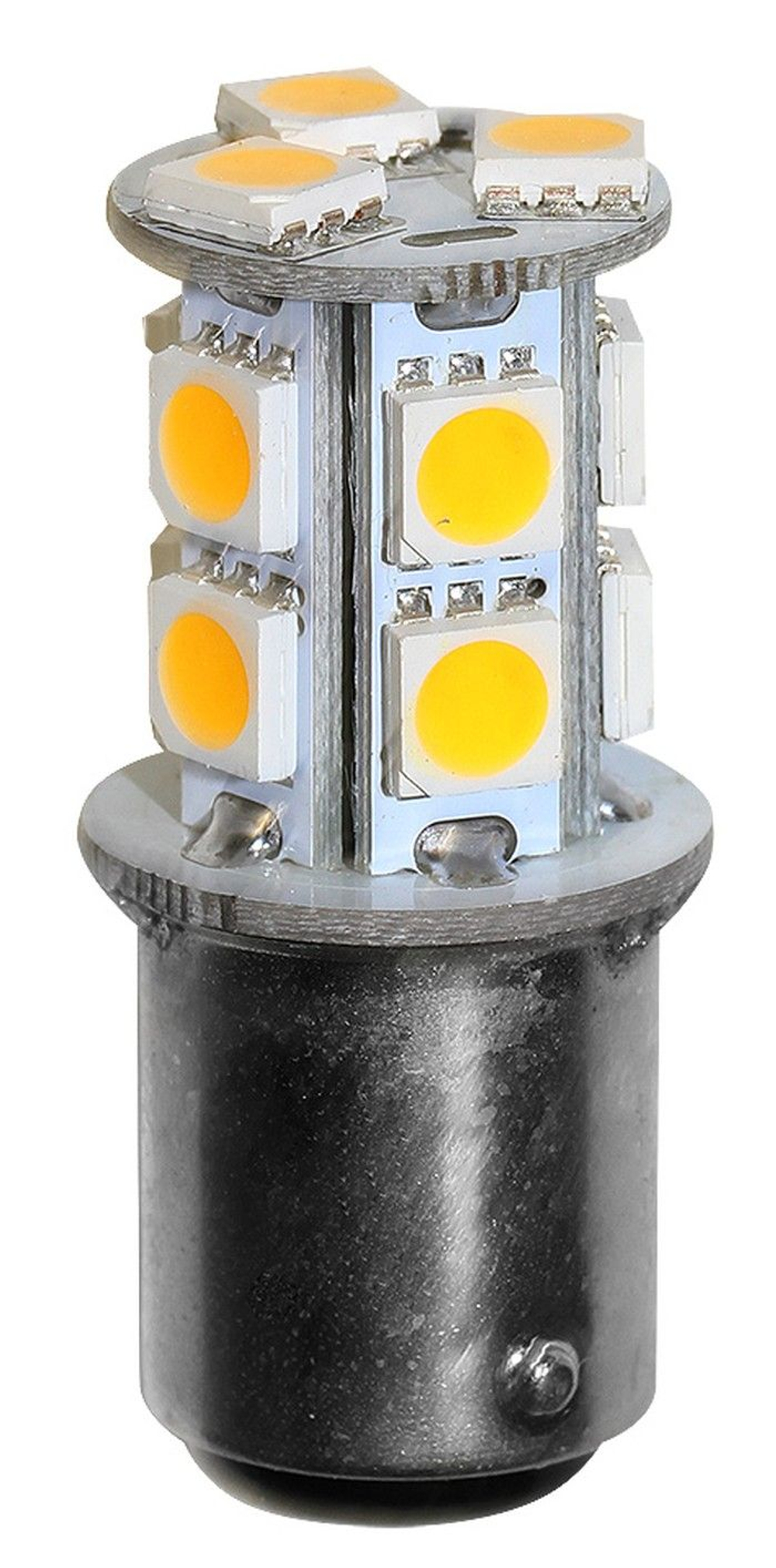 Лампа светодиодная с цоколем BA15D, 12/24В, 2 Вт, 16х41 мм (10259014)