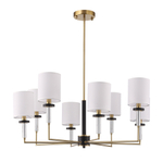 SL1404.303.08 Люстра подвесная ST-Luce Латунь/Прозрачный E14*8 40W ВЕРИТАС