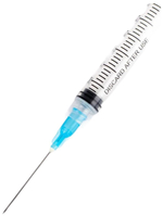 Шприц медицинский 3 мл для инъекций с иглой LUER-лок 0,6*32 мм, стерильный одноразовый (10 шт. в уп.)