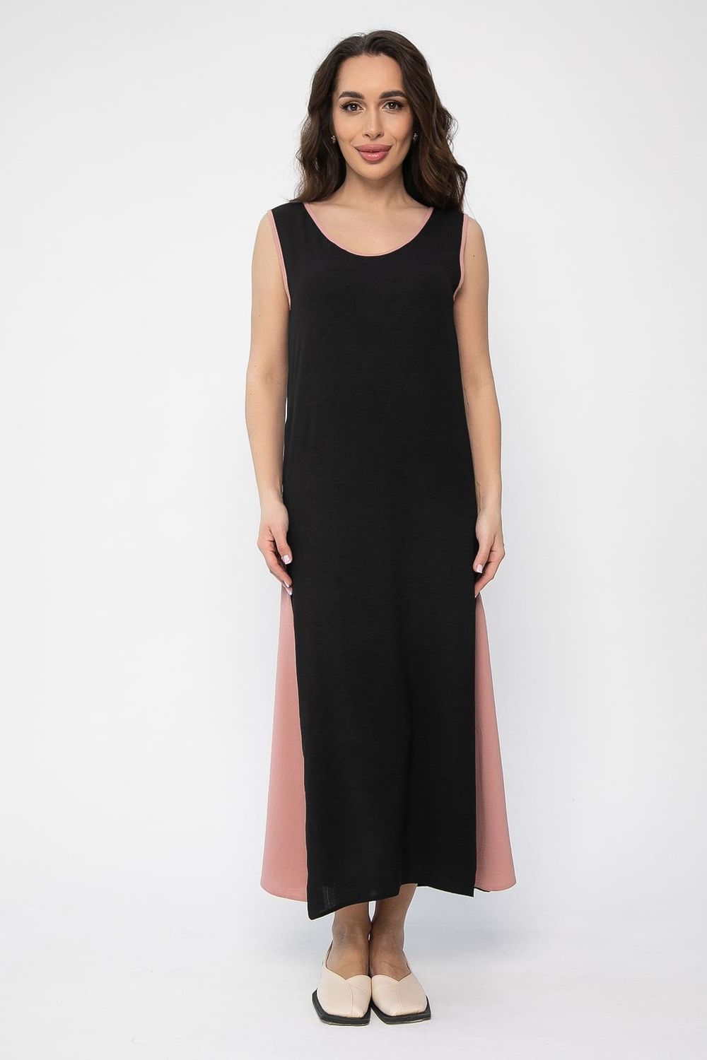 Сарафан Новый сезон (черно-розовый) П13630-10М LT Collection