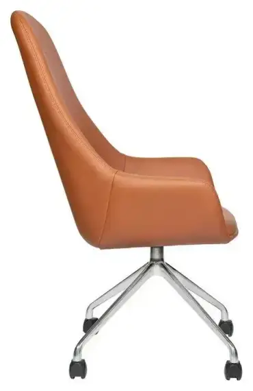 Кресло для руководителя МГ-24 А ХРОМ ПАУК 4 ЛУЧА