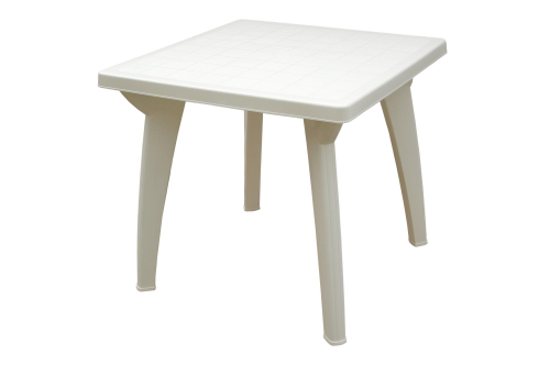Стол пластиковый Луна арт.740б квадратный (белый)