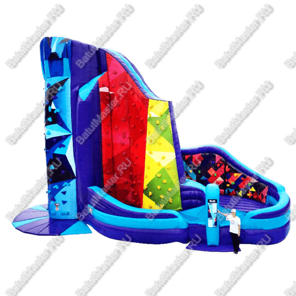 Коммерческий надувной батут-скалодром "Подъем"