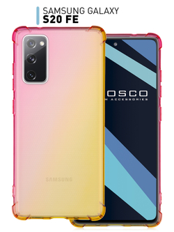 Чехол ROSCO для Samsung Galaxy S20 FE оптом (арт. SS-S20FE-HARD-TPU-PINK-GOLD)