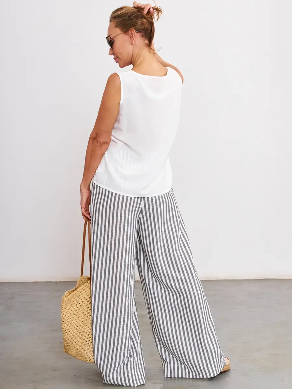 Брюки летние палаццо широкие