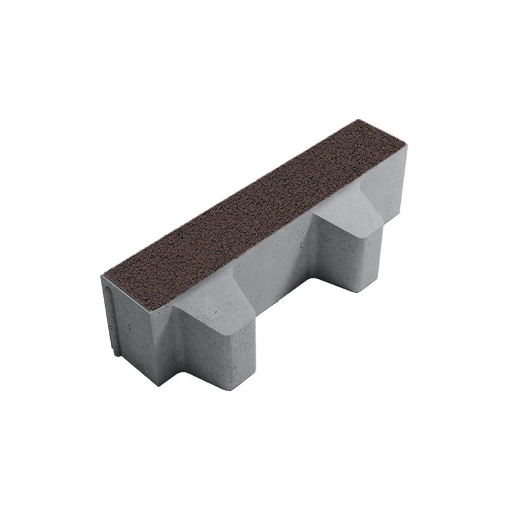 Тротуарная плитка ГАЗОННАЯ РЕШЕТКА - Гранит Коричневый