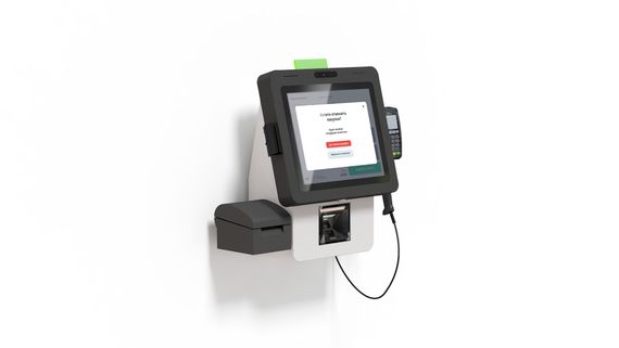 POScenter SCO-K170 Light_V2 (17”, J4125, 8Gb, SSD128Gb, 2D сканер, Светофор, З цвета, полка для ПИН-пад, полка для ККТ, крепление на прилавок, крепление на стену)