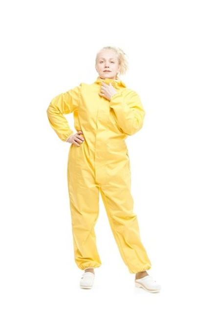 Комбинезон защитный KONDRICH. Санитарно-гигиенический, универсальный, жёлтый