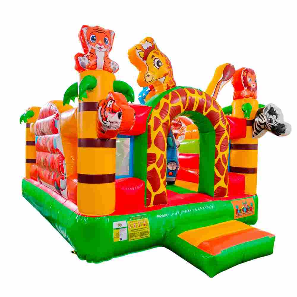 Коммерческий надувной батут «Сафари-экскурсия 3»,  4x3.5x2,5 м