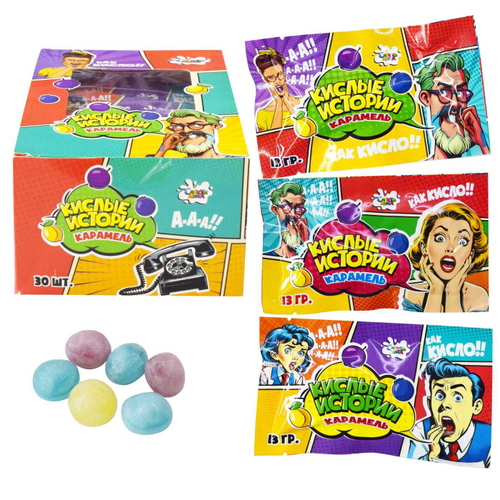 Карамель "Кислые истории" 20*30 13 г.