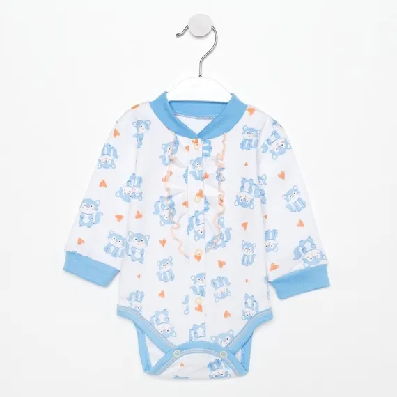 Боди «Розовый котик» детское, цвет белый, рост 56 см