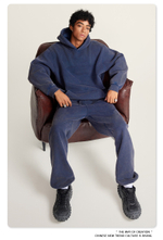 Американский модный брендовый костюм мужской с эффектом потёртости с капюшоном и двойной молнией для мужчин.