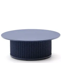 Уличный журнальный столик Sedalis Ø100 см, синий
