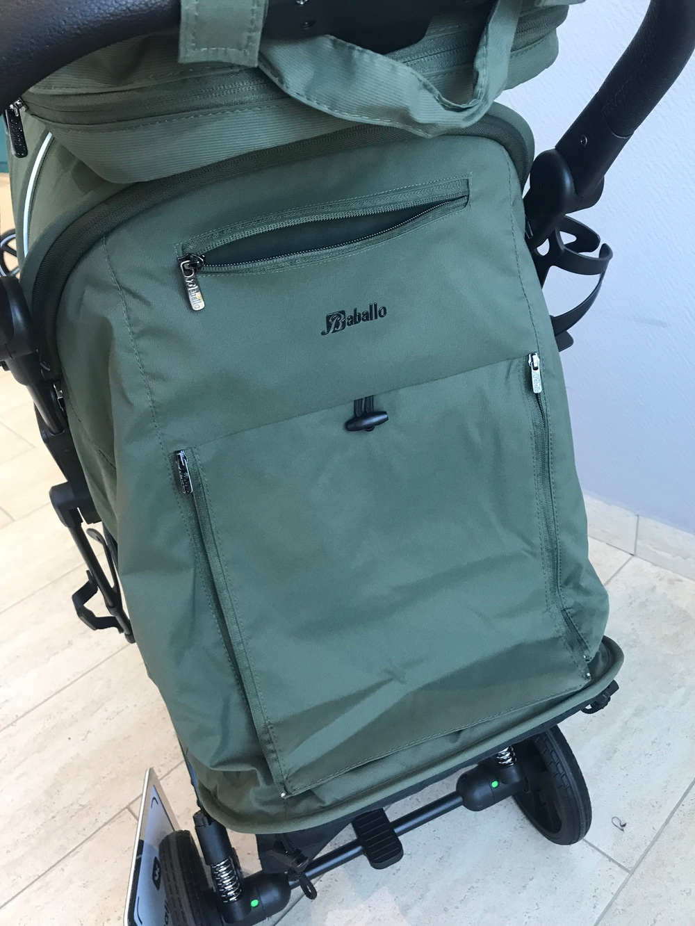 Коляска прогулочная Babalo 2024 Армейский текстиль на черной раме