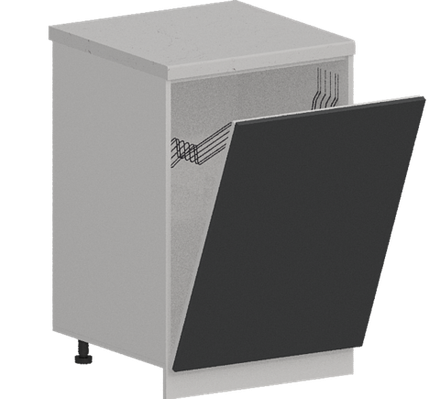 Кухня Модуль ШНВ 600 Ликата / Графит Софт