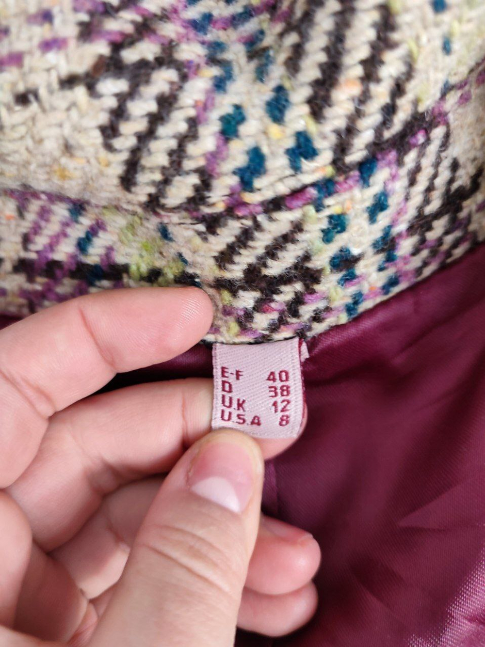 Пальто Axara в клетку 46 размер