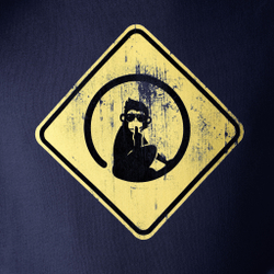 Мужская кофта теннисная Quiet Please Australia Road Sign Hoody Men - Dark Blue, Yellow