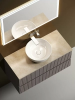Тумба с раковиной Sancos SNOB T 100 со столешницей, Doha Soft