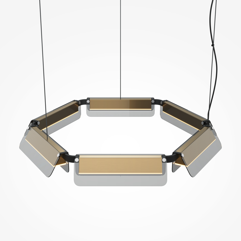 Подвесной светодиодный светильник Maytoni Flat MOD296PL-L40BS3K