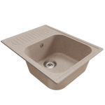 Мойка ML-GM18 КОМФОРТ с крылом, песочная (302), 640*490*190мм