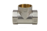 Тройник латунь никель Ду 20 (3/4") ВР/ВР 9007 ГОСТ 32585-2013 Aquasfera 9007-02