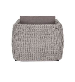 "Кальяри" кресло из искусственного ротанга (гиацинт), цвет серый