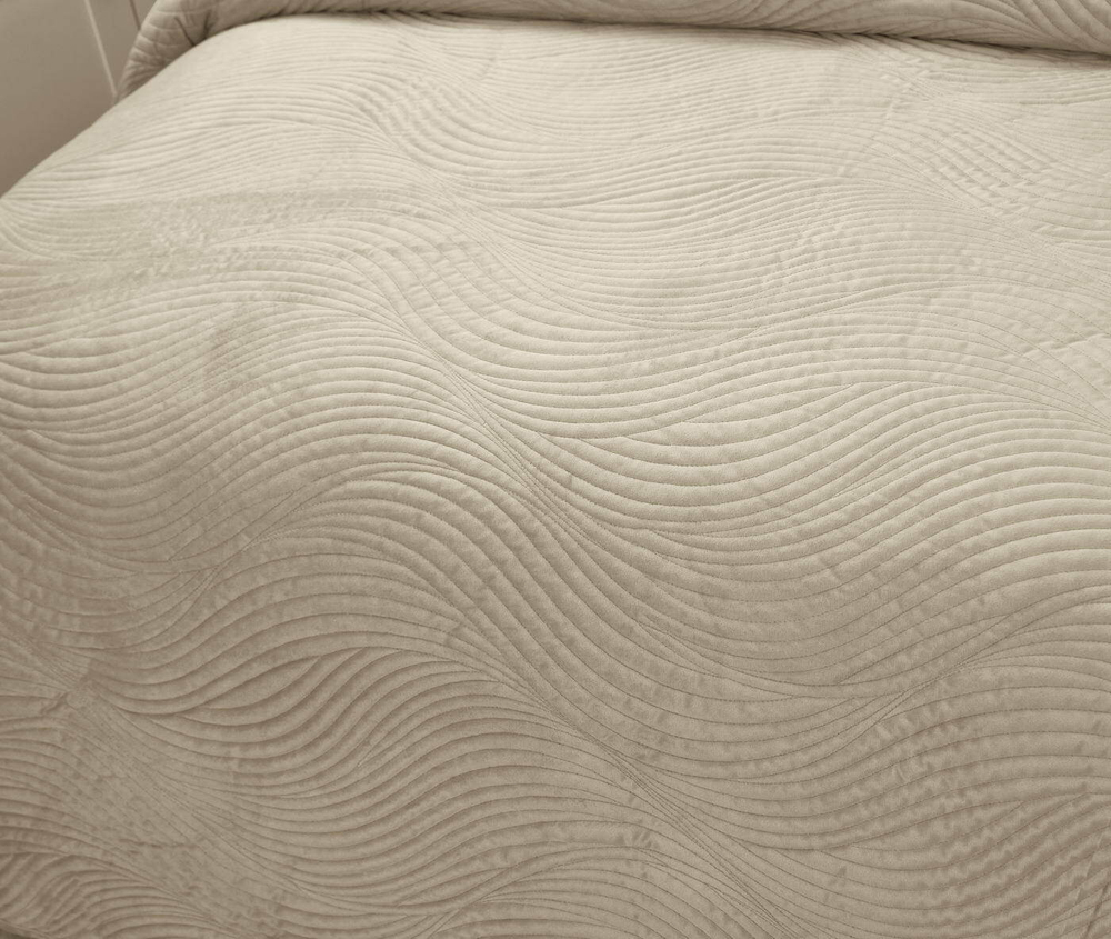 Покрывало 160х220 и наволочка 50x70 Sofi De MarkO Жизель кремовое