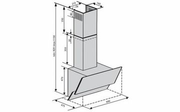 Витяжка VENTOLUX WAVE 60 BK (1000) TRC IT