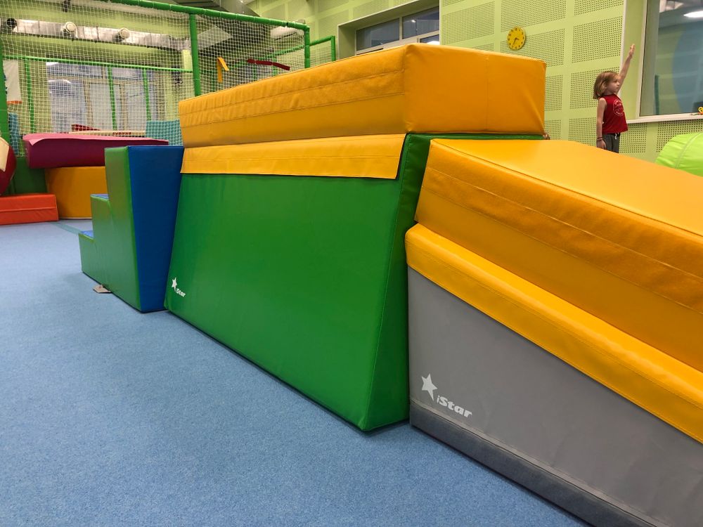 Детские мягкие гимнастические модули маты "Игровые спортивные залы"