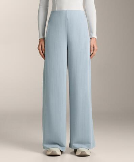 OYSHO Полосатые брюки с модалом, пыльно-голубой