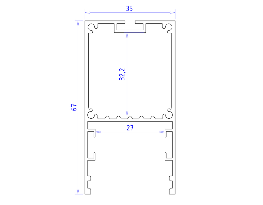 GP3000BK черный 2000*35*67