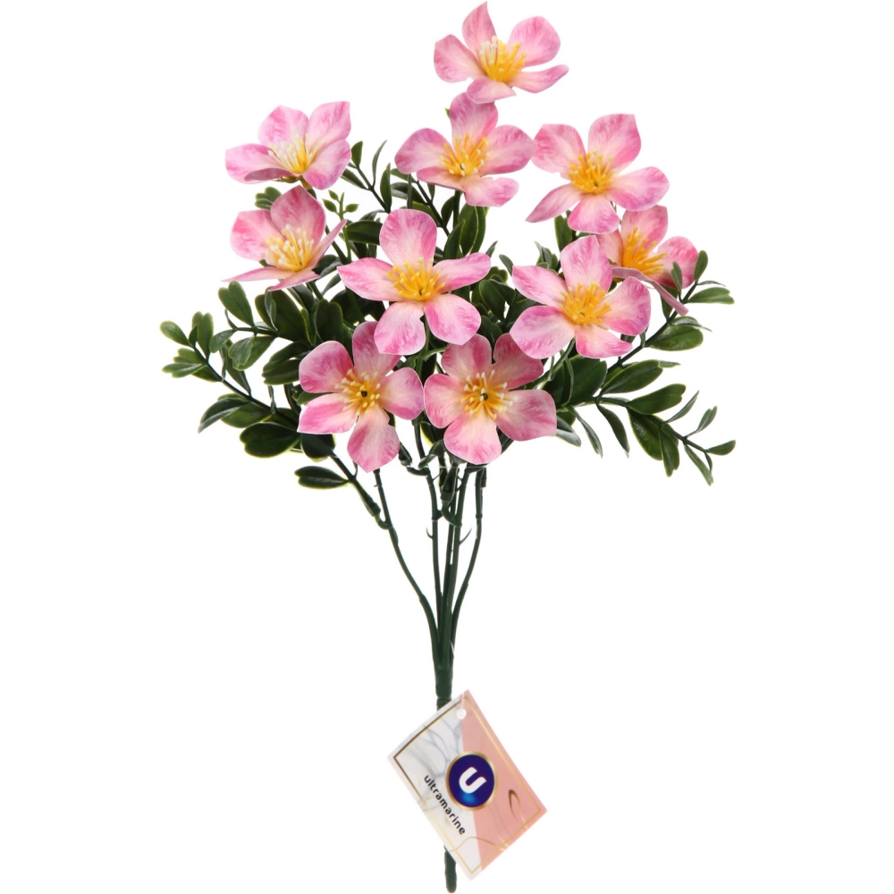 Искусственные цветы «Волшебство лета» 30см Лютики 10 цветков розовые