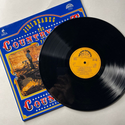 Винтажная виниловая пластинка LP Jir Brabec and The Country Beat Иржи Брабец, 12 Golden Country Hits (Чехословакия 1978) Till I Get It Right