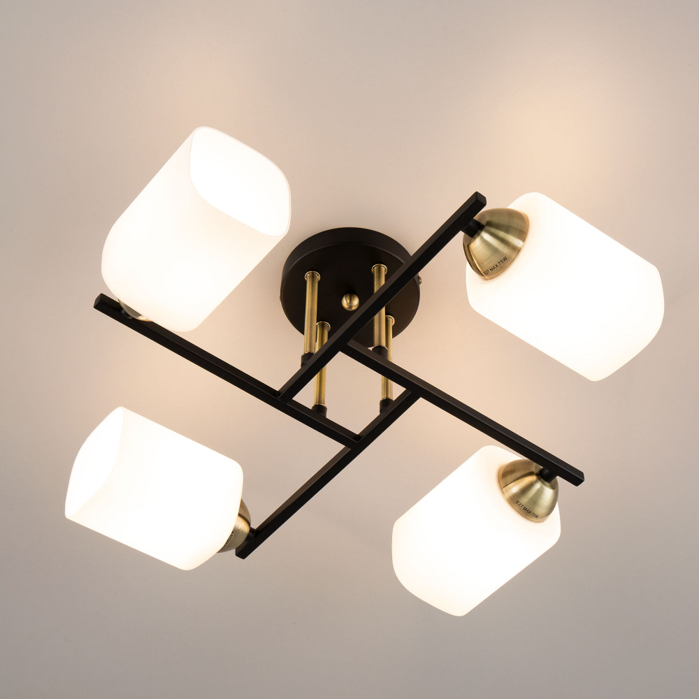 Citilux Генри CL130245 Люстра потолочная Чёрная