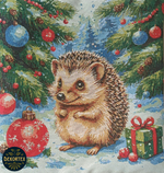 Декоративный гобеленовый чехол для интерьерной подушки Ежик Макс 38*38