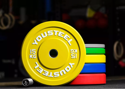 Диск каучуковый 15 кг, желтый