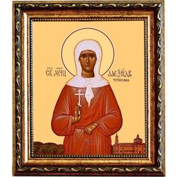 Александра Устюхина мученица. Икона на холсте.