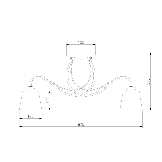 70062/8 / потолочный светильник /   белый