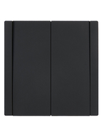 FORTE&PIANO Выключатель 2-клавишный 10А FP105 черный IEK