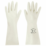 Перчатки нитриловые КЩС, EXTRA STRONG, химически устойчивые, белые, размер 7-7,5, S (малый), RABBITEX (РАББИТЕКС)