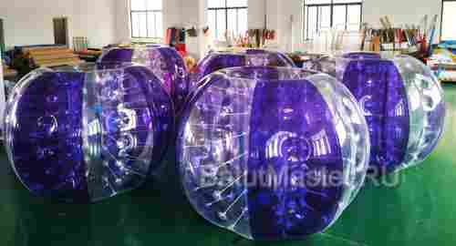 Бампербол «Прозрачно - фиолетовый», ПВХ, диаметр 1,8 м
