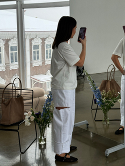 Футболка молочная