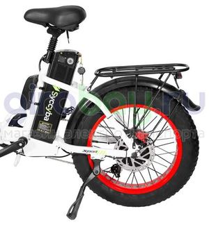 Электровелосипед Syccyba F11 Pro (48V/20Ah) - Белый с красными ободами фото №6