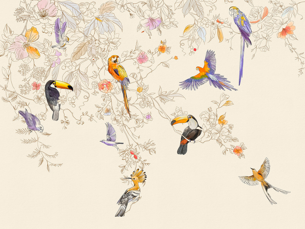 Дизайнерские обои Wall Street Blossom