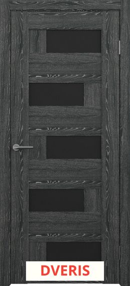 Межкомнатная дверь Гавана ПО (Черное дерево/Черное)