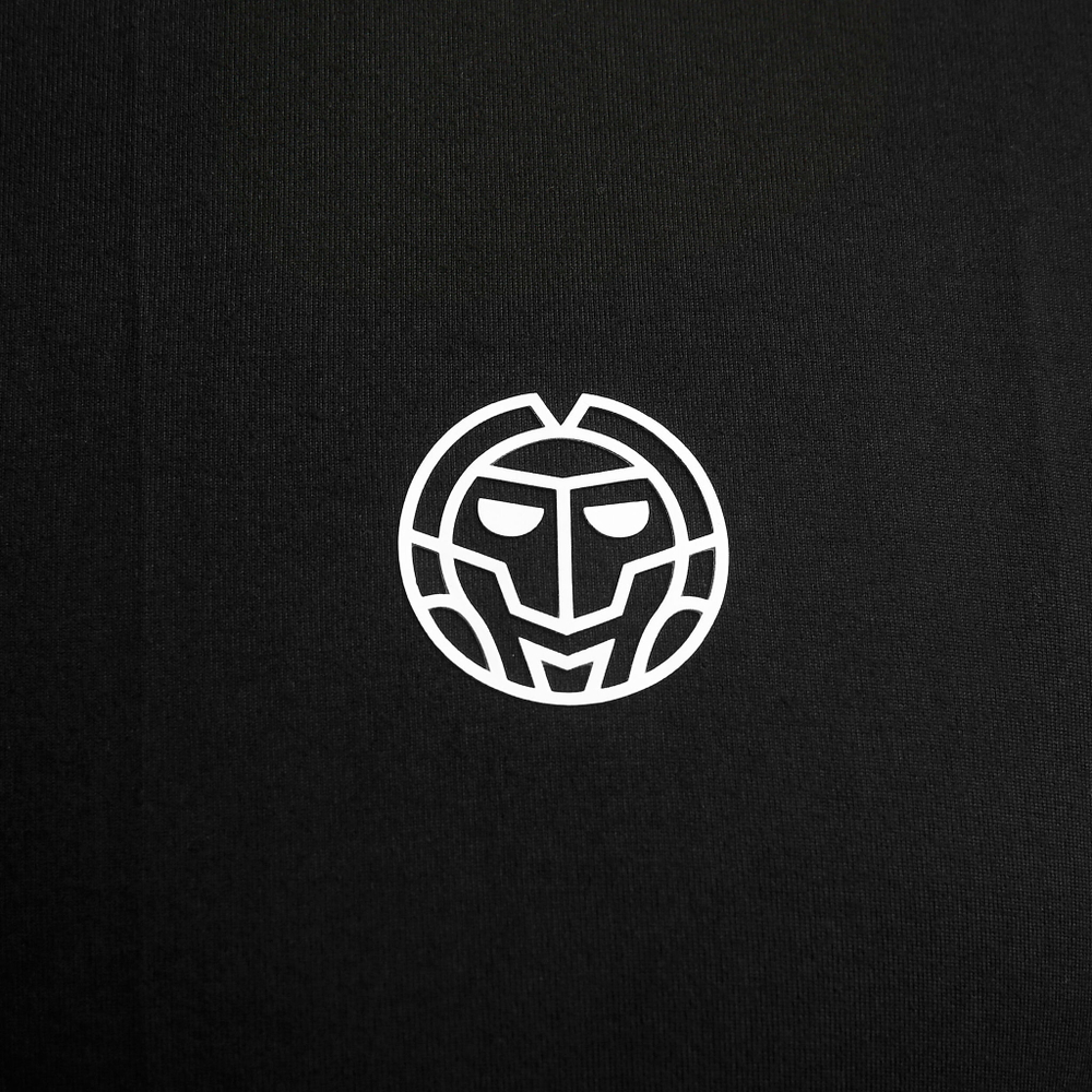 Мужское теннисное поло BIDI BADU Zac Tech Half Zip Long Sleeve Men - Black, White